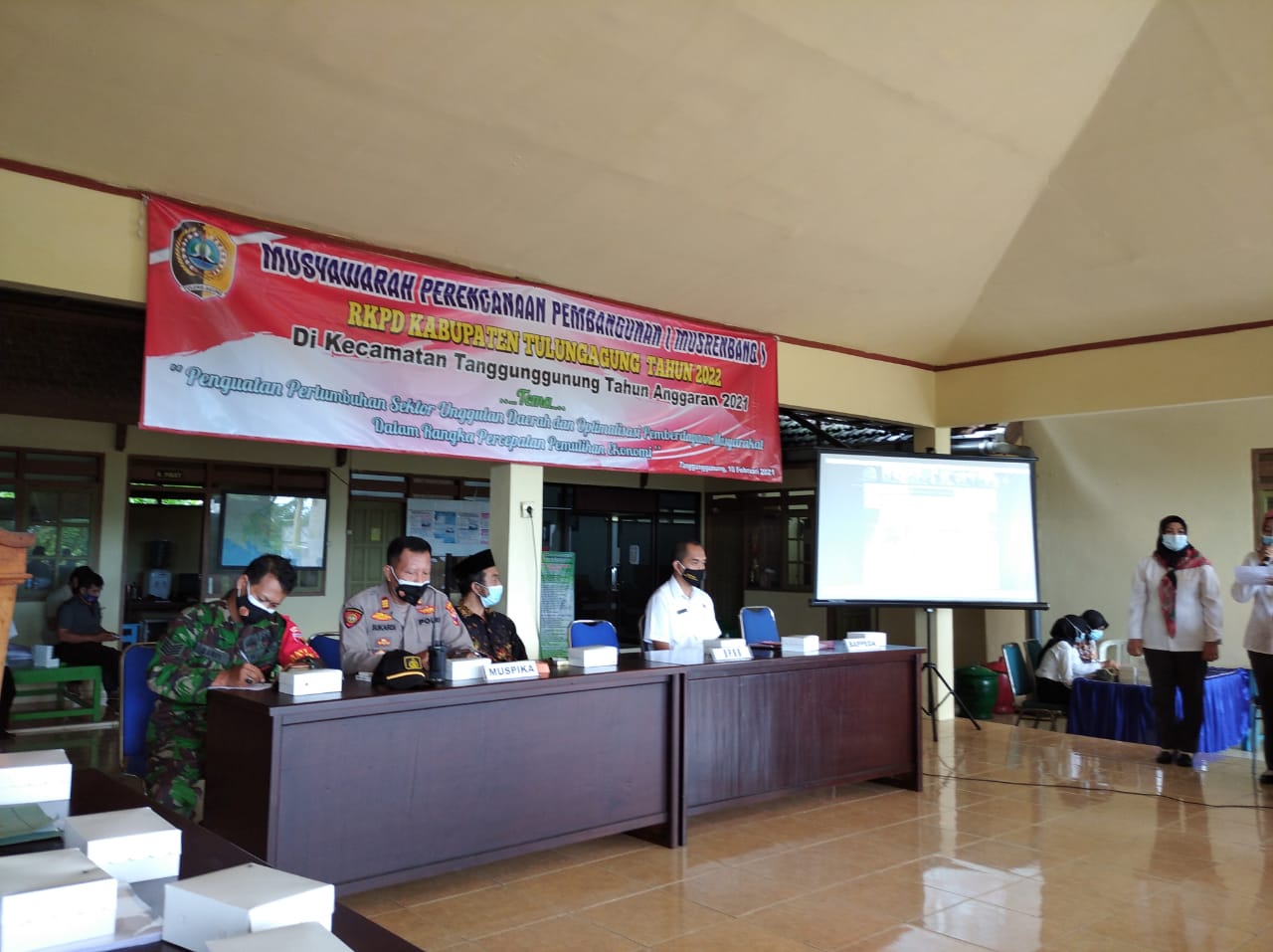 Pelaksanaan Musrenbang RKPD 2022 di Kecamatan Tanggunggunung